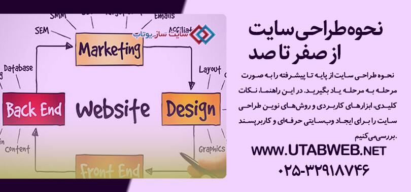 نحوه طراحی سایت  از صفر تا صد