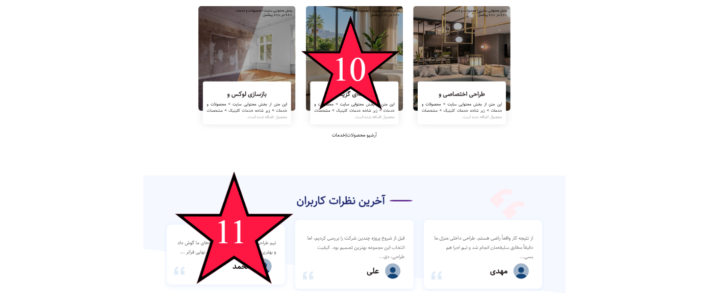 راهنمای محتواگذاری قالب شرکتی آزیتا